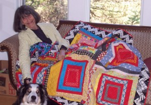 Gwen & Ronnie with quilt
